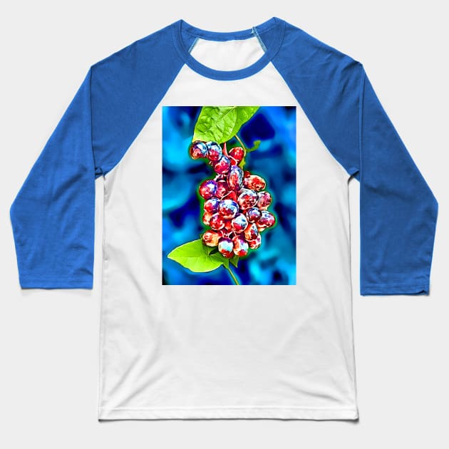 Grapes Baseball T-Shirt by danieljanda
